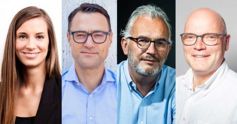 Die vier Publisher von Delius Klasing (v.l.): Nicole Schwenck, Dimitrios Kigmas, Edwin Baaske und Christian Ludewig (Fotos: Delius Klasing)